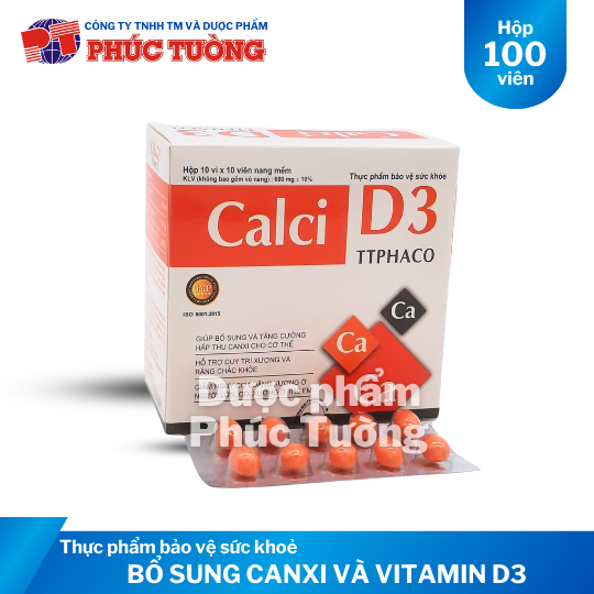 Calci D3 bổ sung calci và vitamin D3 cho cơ thể