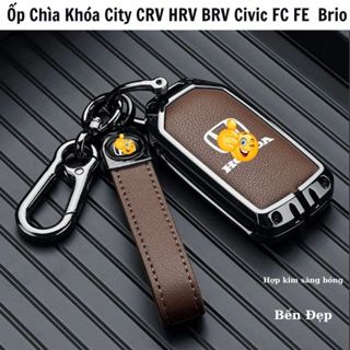  Ốp Chìa Khóa City BRV HRV CRV Civic Accord - Bao da chìa khóa Smartkey Hợp Kim Cao Cấp 