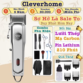 Tăng Đơ Hớt Tóc Cao Cấp Cho Thợ Chính Hãng Kemei KM1998, Combo Tông Đơ Cắt Tóc Chấn Viền KM232