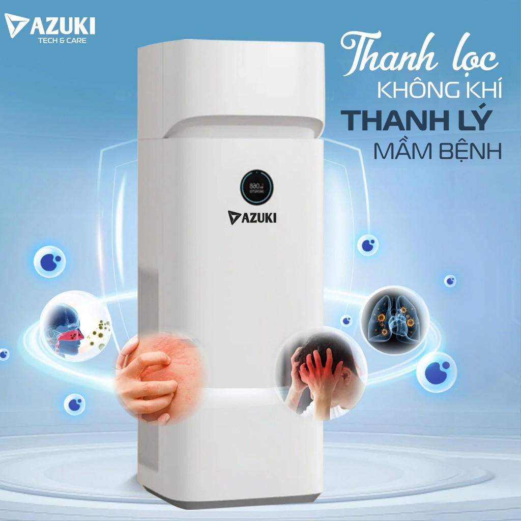 [Hot Nhất 2025] Máy Lọc Không Khí Kiêm Bù Ẩm AZUKI AIR PRO X5, Lọc không khí & Bù ẩm, Thanh Lọc Sâu.