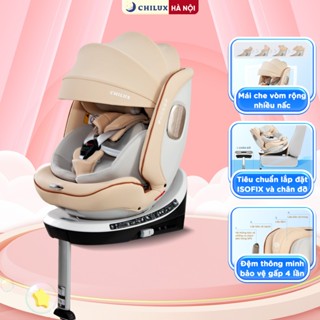  Ghế ngồi ô tô cho bé CHILUX X86 - Mái che vòm rộng nhiều nấc chân đỡ chống lật 