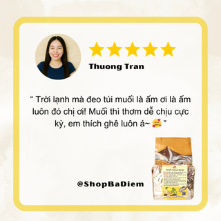 Túi chườm muối thảo dược, túi muối chườm nóng, muối chườm bụng, lưng, cổ vai gáy