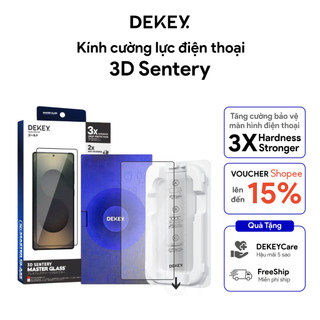   Samsung  Kính Cường Lực DEKEY 3D Sentery Có Khung Trợ Dán Cho Samsung S24 S24 Ultra S25 S25 Ultra 