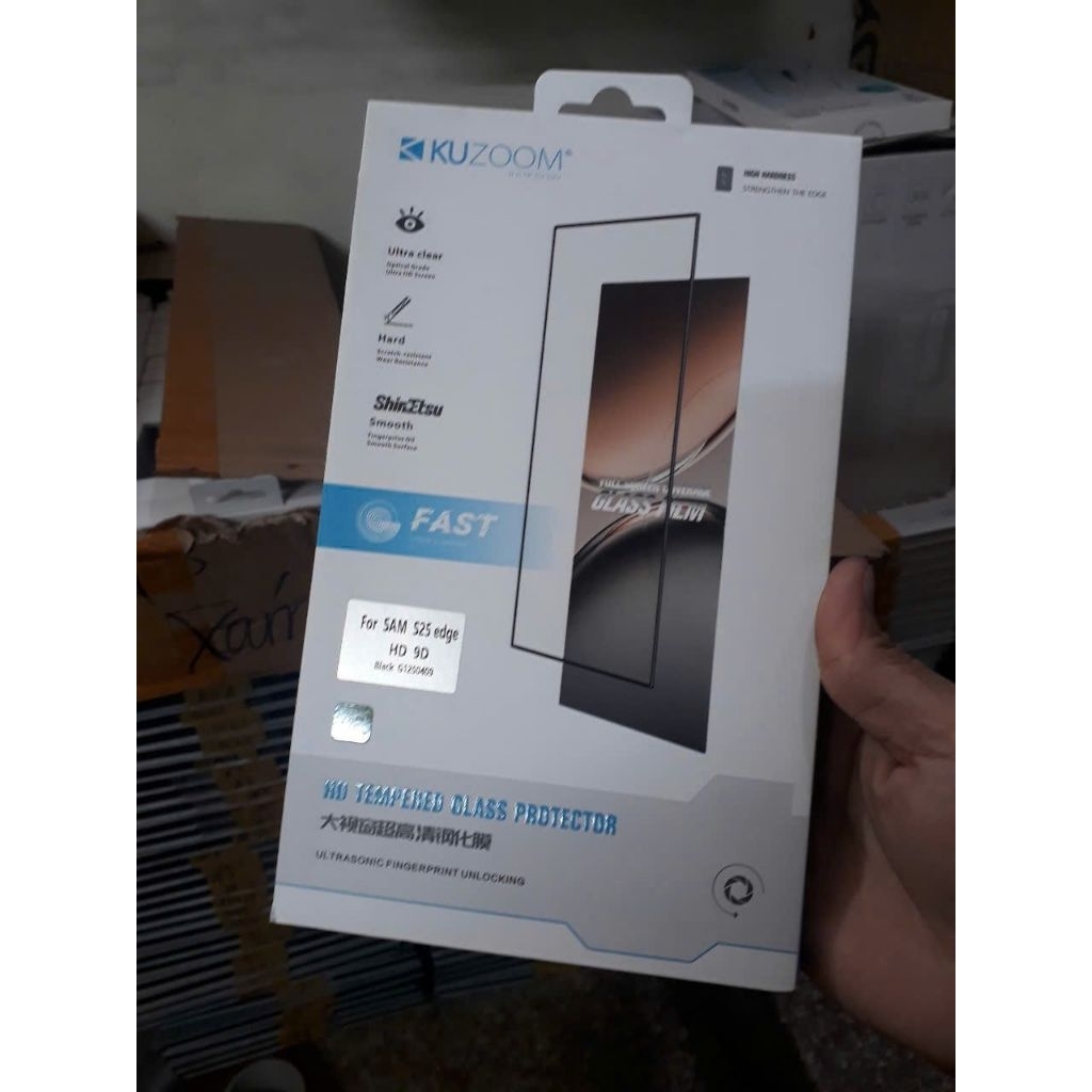 Kính cường lực kuzoom cho samsung S25 Edge kính full màn hình siêu đẹp
