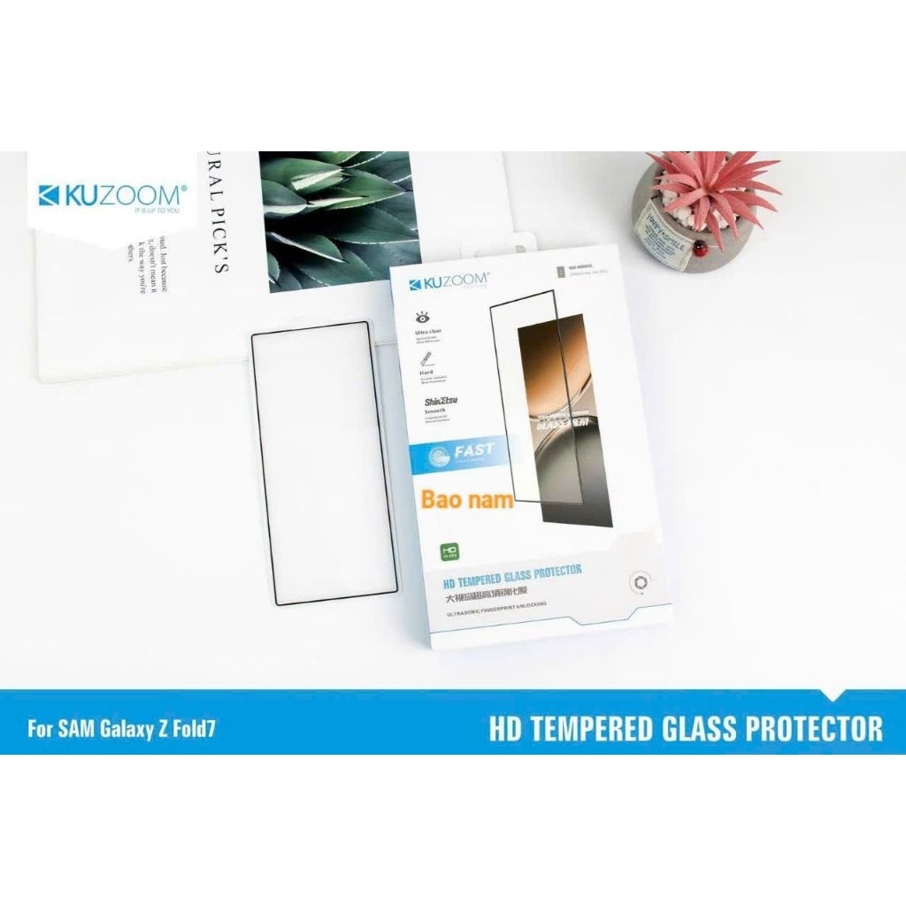 Kính cường lực kuzoom cho samsung Z Fold 7 kính full màn hình siêu đẹp