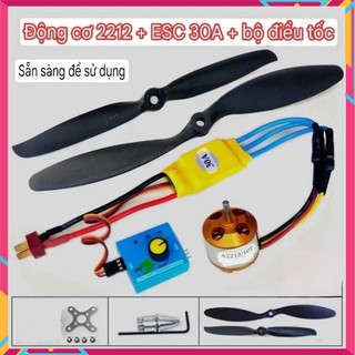 Combo Bộ Động Cơ Không Chổi Than A2212, 30A ESC, Điều Tốc, Servo, Cánh Quạt