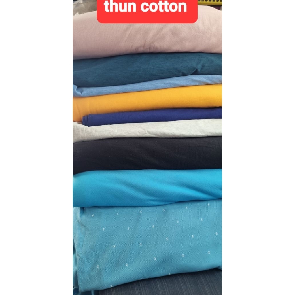 vải thun cotton 100% & cotton lạnh