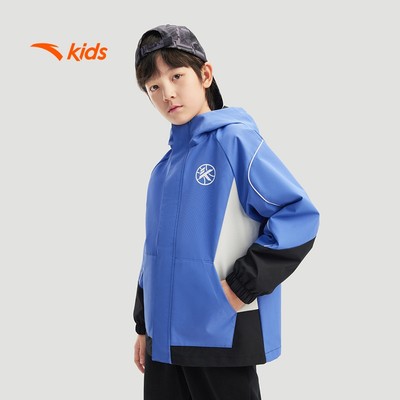 [Klay Thompson]  ANTA KIDS Áo Khoác Thể Thao Bé trai KT Big Kids 7-14 Years Woven Track Top 3525A1604S