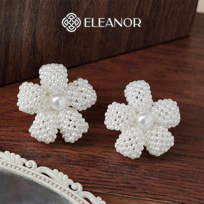 Bông tai nữ chuôi bạc 925 Eleanor Accessories ngọc trai nhân tạo phụ kiện trang sức khuyên tai 10025