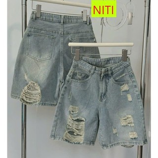   NCDM4244  QUẦN JEANS NGỐ LỬNG NỮ LƯNG CAO MÀU XANH BỤI DƠ XÁM ĐEN LAI CUỐN RÁCH TRƯỚC SAU CÁ TÍNH MÁT MẺ 