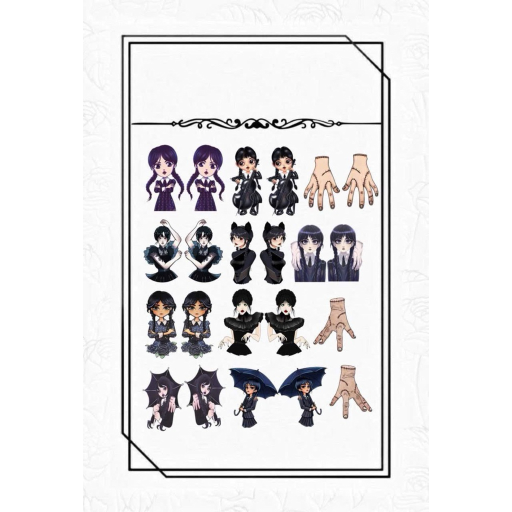 Hình Dán Nail 5D Sticker 5D Mẫu Full móng link10