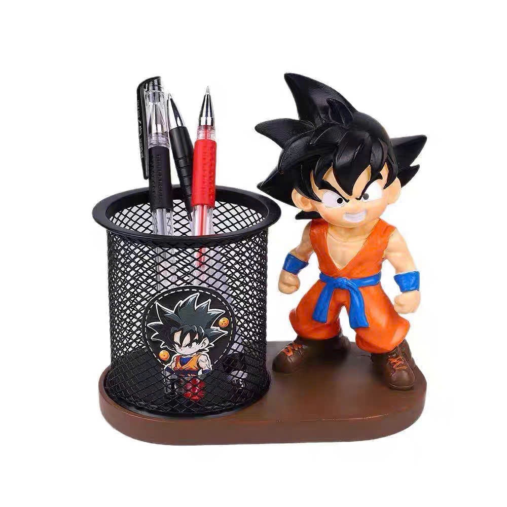 Hộp đựng Cắm bút kèm mô hình Harry Potter, Songoku, Satoru Gojo quà tặng,đồ trang trí dễ thương