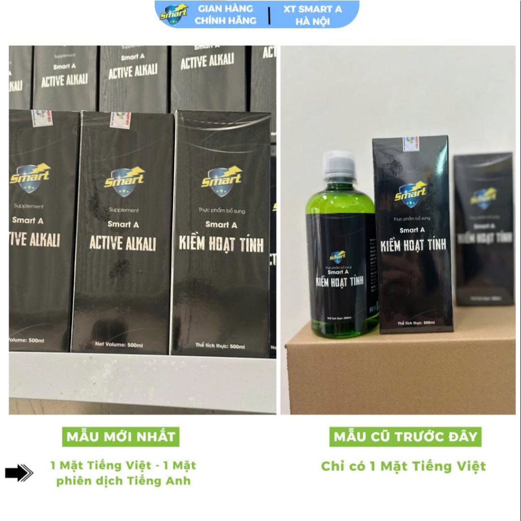 Kiềm Hoạt Tính Smart A 500ml - Thực phẩm Bổ sung KIỀM