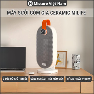 Máy sưởi gốm Mini Milife không làm khô da, sưởi ấm nhanh tức thì trong 3 giây