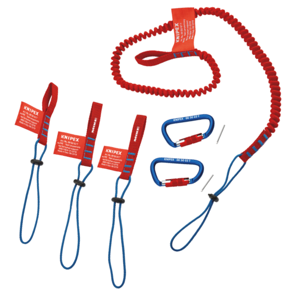 Dây móc an toàn Knipex 00 50 04 T BK cho dụng cụ làm việc trên cao. Knipex - Germany