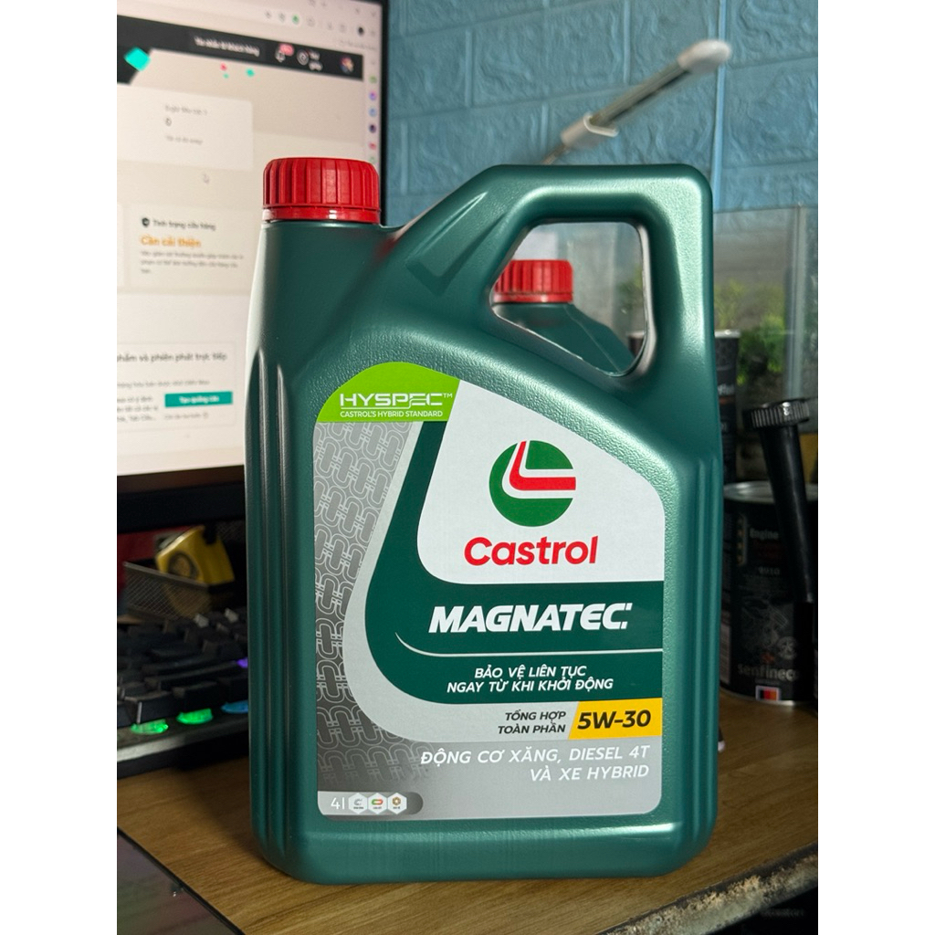 Nhớt castrol magnatec 5w30 tổng hợp toàn phần 100%