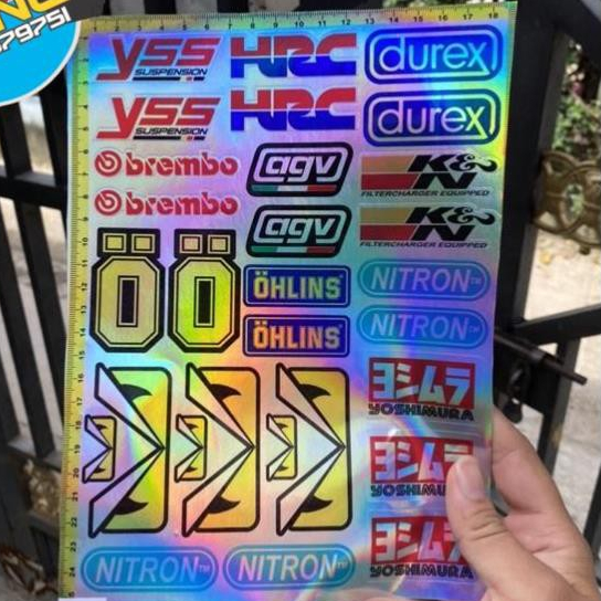 29 Tem Crom logo 7 màu Racing Siêu đẹp