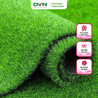 Thảm cỏ nhân tạo trải sàn DVN thảm cỏ decor trang trí nhựa cao 3cm dùng để làm sân chơi, homestay đạt chuẩn Fifa SGS
