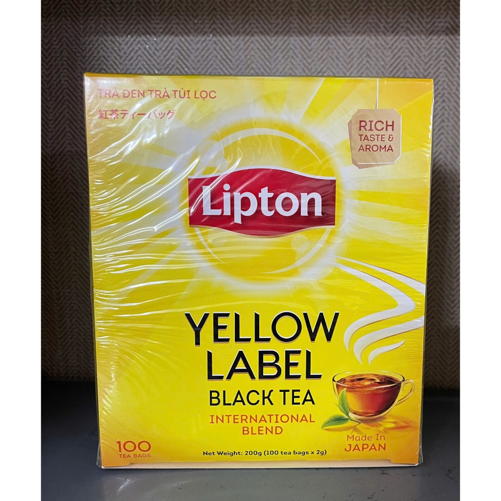 [HỘP 100 GÓI ] Trà Lipton Nhãn Vàng gói 2g