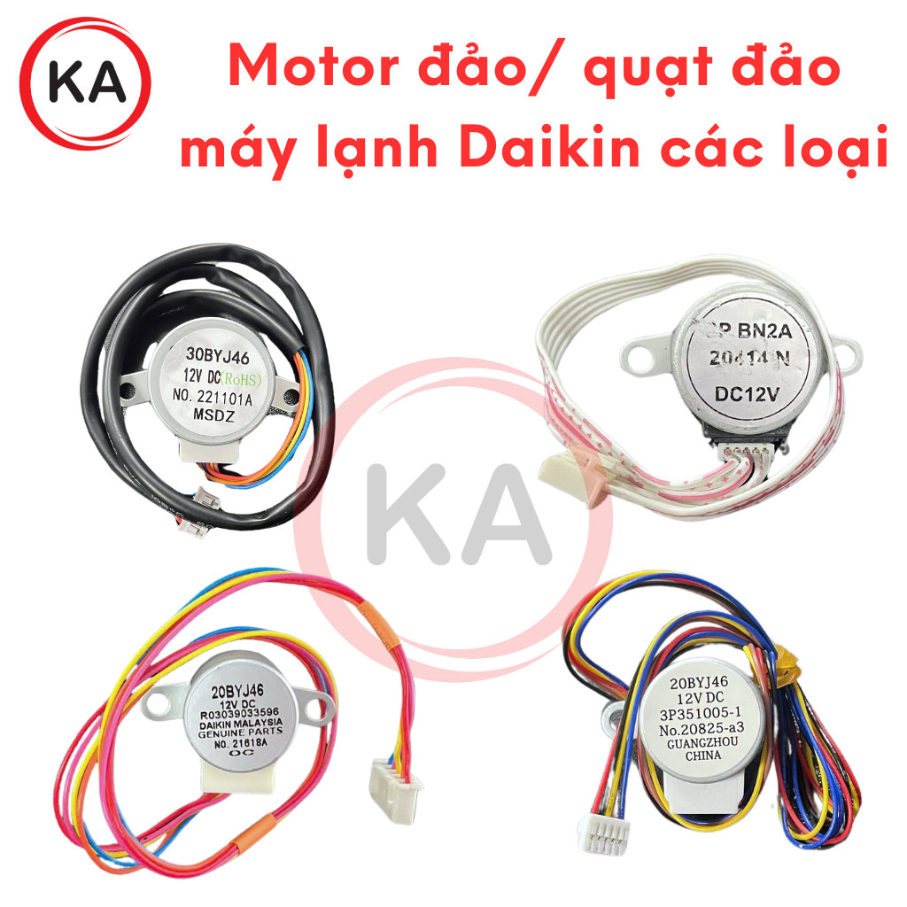 Motor đảo/ quạt đảo máy lạnh Daikin các loại, Motor đảo/ quạt đảo điều hòa Daikin các loại