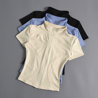 Áo Khoác Thể Thao tay ngắn tập gym ,Tập yoga ,Áo cộc ôm body chất thun lạnh co giãn 4 chiều , trẻ trung năng động