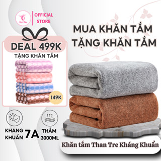 Khăn tắm sợi tre cỡ lớn cao cấp công nghệ Nhật siêu mềm, siêu thấm, siêu bền - Việt Thư