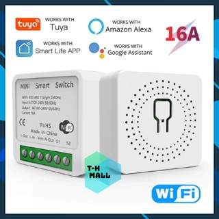 [ Tuya / SmartLife / RF433 ] Công Tắc Thông Minh Mini WiFi 16A RF Điều Khiển Giọng Nói Từ Xa Qua App Alexa, Google