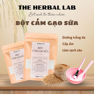 [THE HERBAL LAB] Bột Cám gạo sữa nguyên chất HANDMADE + tặng bộ dụng cụ đắp mặt