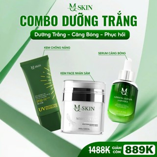 Combo dưỡng sau tái tạo MQ SKIN - Kem face 30g, Serum 30ml, Chống nắng 50ml