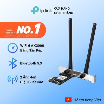 Card Mạng Không Dây Mercusys MA80XE Wi-Fi 6 | Băng Tần Kép, Bluetooth 5.3, MU-MIMO, Tốc Độ Cao