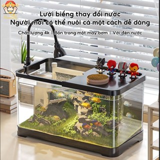 Bể cá trong suốt Bể cá nhựa để bàn sinh thái - dễ thay nước, thích hợp cho gia đình, không cần bảo trì LGP0097