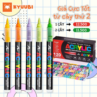   Cây Lẻ  Bút Acrylic Marker GUANGNA Chính Hãng -  Đầu Brush Nhọn Nhiều Màu Sắc 