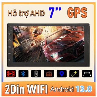 7 inch Màn hình DVD xe hơi Android  cho xe hơi Kết nối WiFi Internet Điều hướng Camera lùi Giải trí đa phương tiện AHD