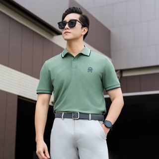 [LUXURY ITEM] Áo polo nam CULLINAN POLO trơn bo tay kẻ thêu logo ngực phong cách lịch sự nam tính GSTP602