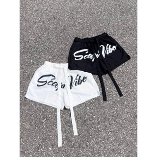 ALODIN.ateider | Quần short SCOOP VIBE dù lì in lụa cao cấp 2 lớp lót lướt form trên gối nam nữ s1