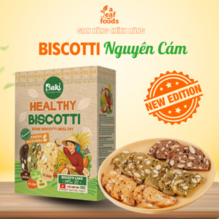 Bánh ăn kiêng biscotti không đường Baker Baking bột nguyên cám mix ngũ cốc healthy eatclean 100-500g