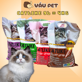 Cát Vệ Sinh Cho Mèo Catlike 9l (~4kg) - Cát Cho Mèo Khử Mùi Siêu Tiết Kiệm
