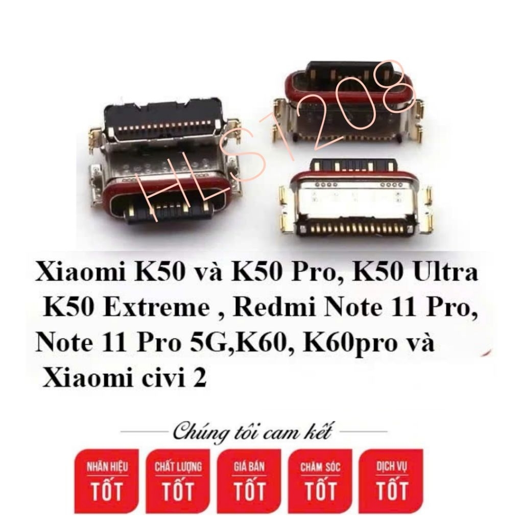 Chân Sạc Xiaomi K50 và K50 Pro, K50 Ultra K50 Extreme , Redmi Note 11 Pro, Note 11 Pro 5G,K60 K60pro