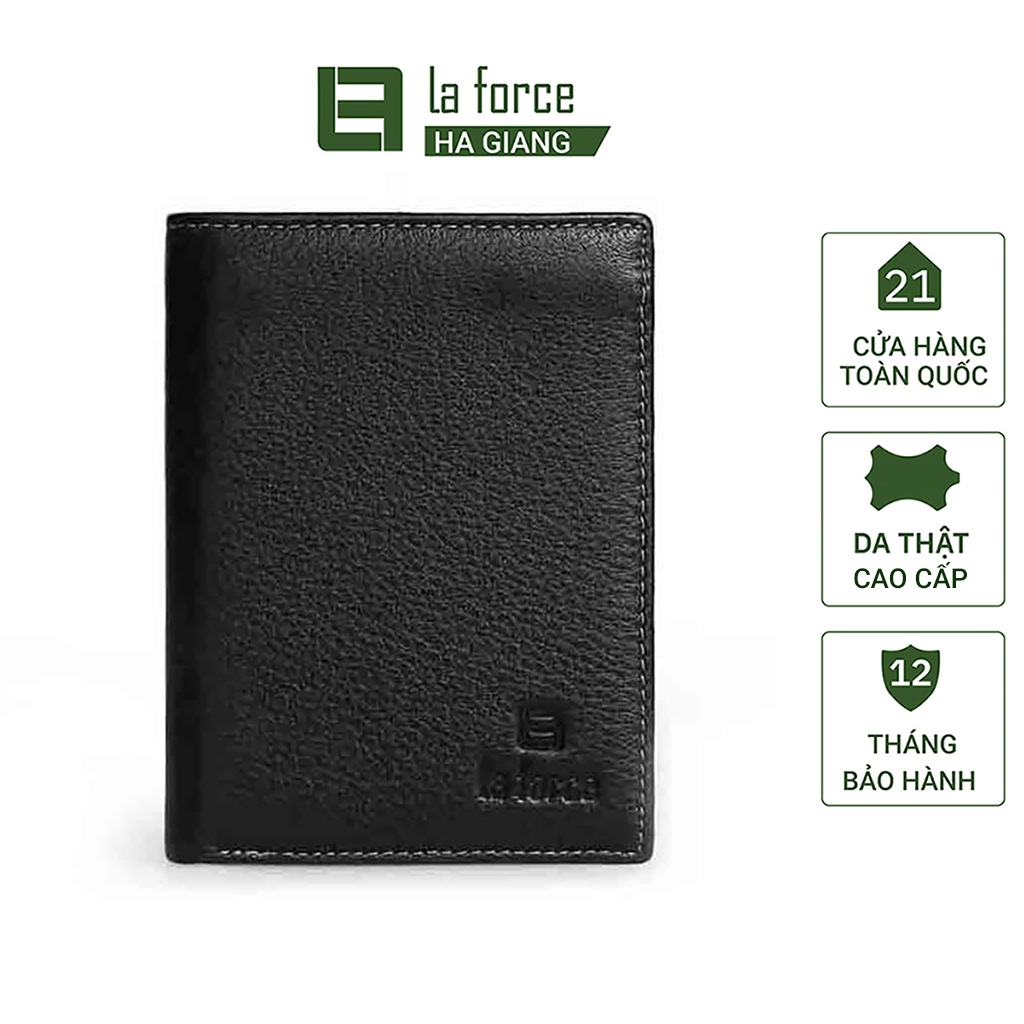 Ví nam da bò cao cấp basic dáng đứng Laforce Hà Giang VLAD3500-2-D-LFHG