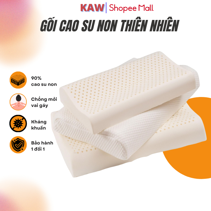 Gối Cao Su Non KAW Chống Đau Mỏi Vai Gáy