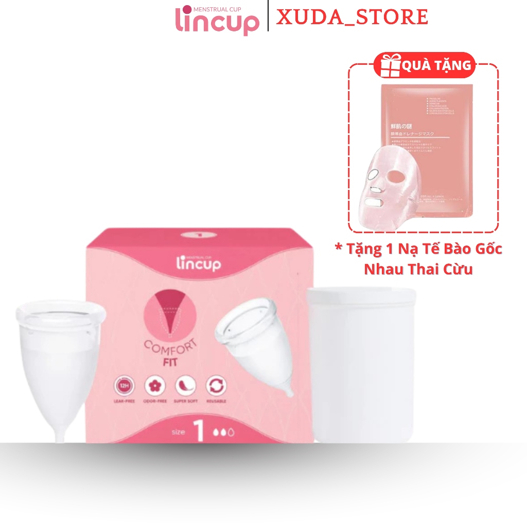 Cốc Nguyệt San LinCup Sensitive, Lincup Lincup+  Cốc Nguyệt San Nhập Khẩu Mỹ 100% cam Kết Chính Hãng