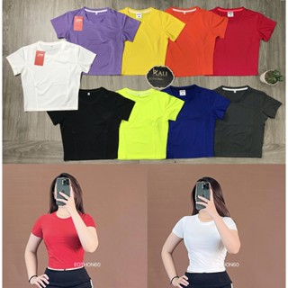 ÁO CROP TRƠN THỂ THAO - hình thật shop chụp [ eothon60 ]