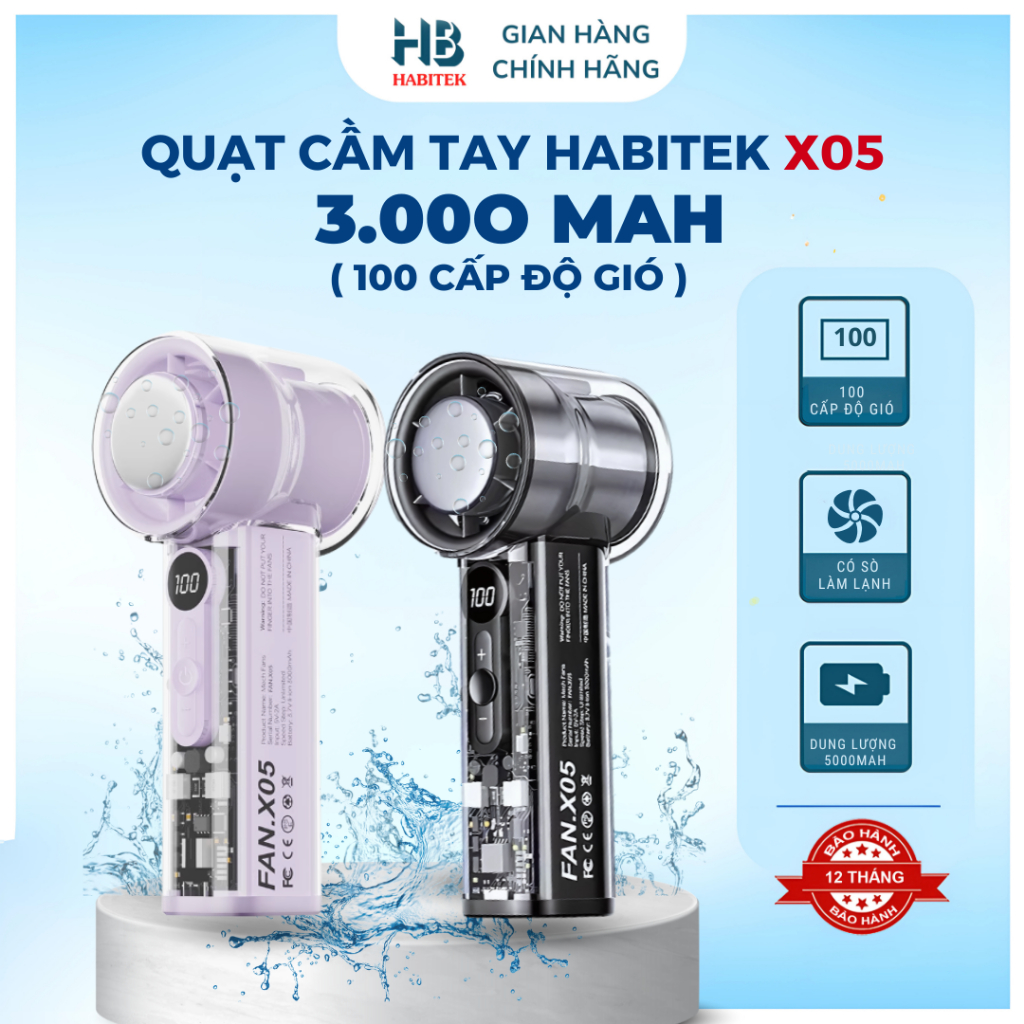 Quạt Cầm Tay X05 Turbo Mini 100 Tốc Độ, Có Hỗ Trợ Sò Lạnh, Bảo Hành 12T | BigBuy360 - bigbuy360.vn