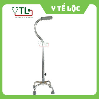 Gậy 4 chân tay cong inox Việt Nam