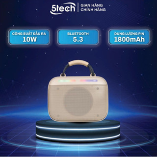 Loa bluetooth 5TECH BS6, loa nghe nhạc cầm tay mini, bass hay, LED RGB,  thiết kế đẹp, nhỏ gọn