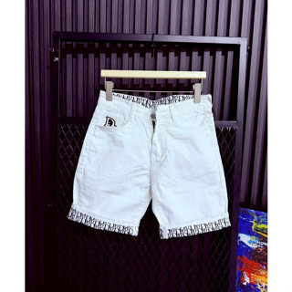 Quần short jean nam đen rách thêu chữ nỗi form đẹp chất vải dày dặn mẫu mới nhất