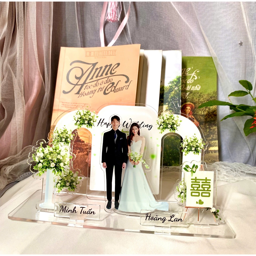 Mô hình ảnh cưới 3D mica in theo yêu cầu