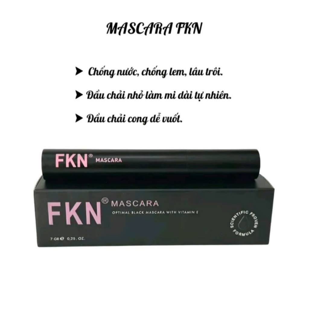 (Chính Hãng) Mascara FKN giúp dày - dài - cong mi Optimal Black 7ml