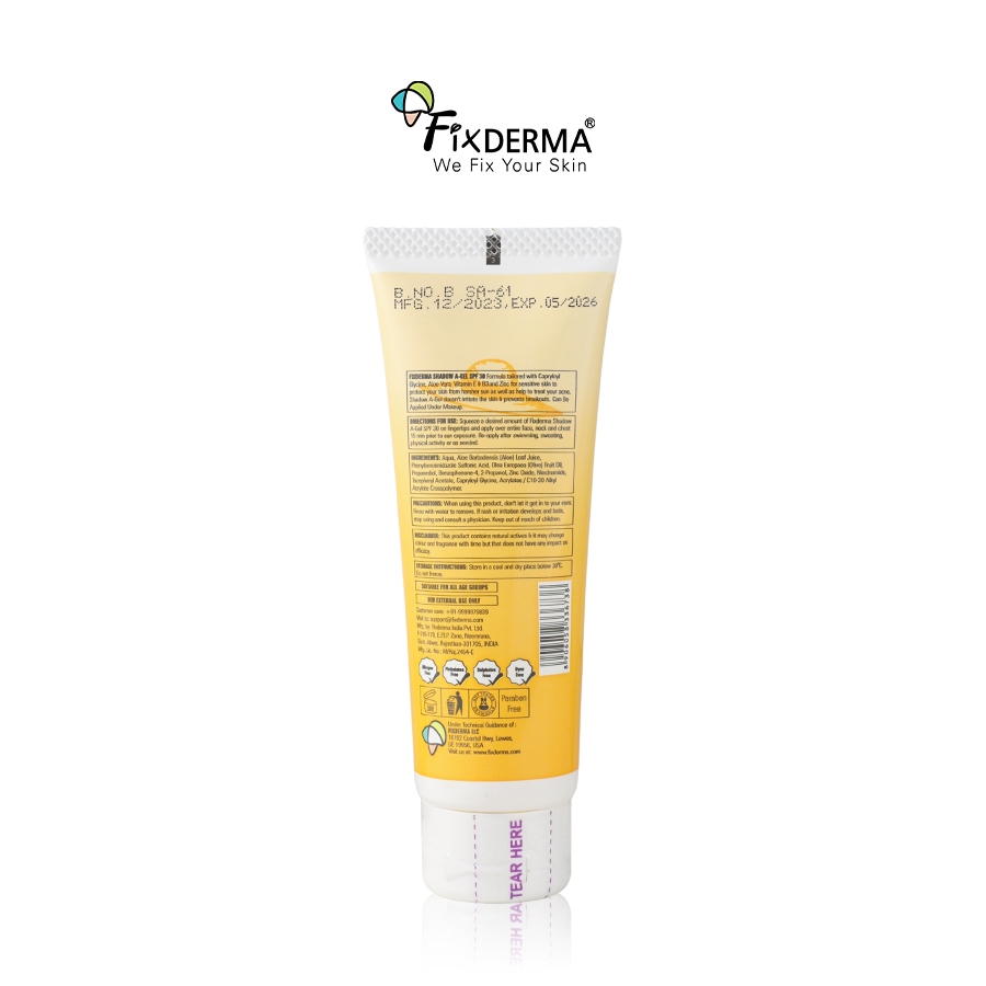[FIXDERMA] Gel Chống Nắng Cho Da Mụn Fixderma Shadow A-Gel SPF 30+ Transparent Gel 75ml - Hùng Lợi | BigBuy360 - bigbuy360.vn