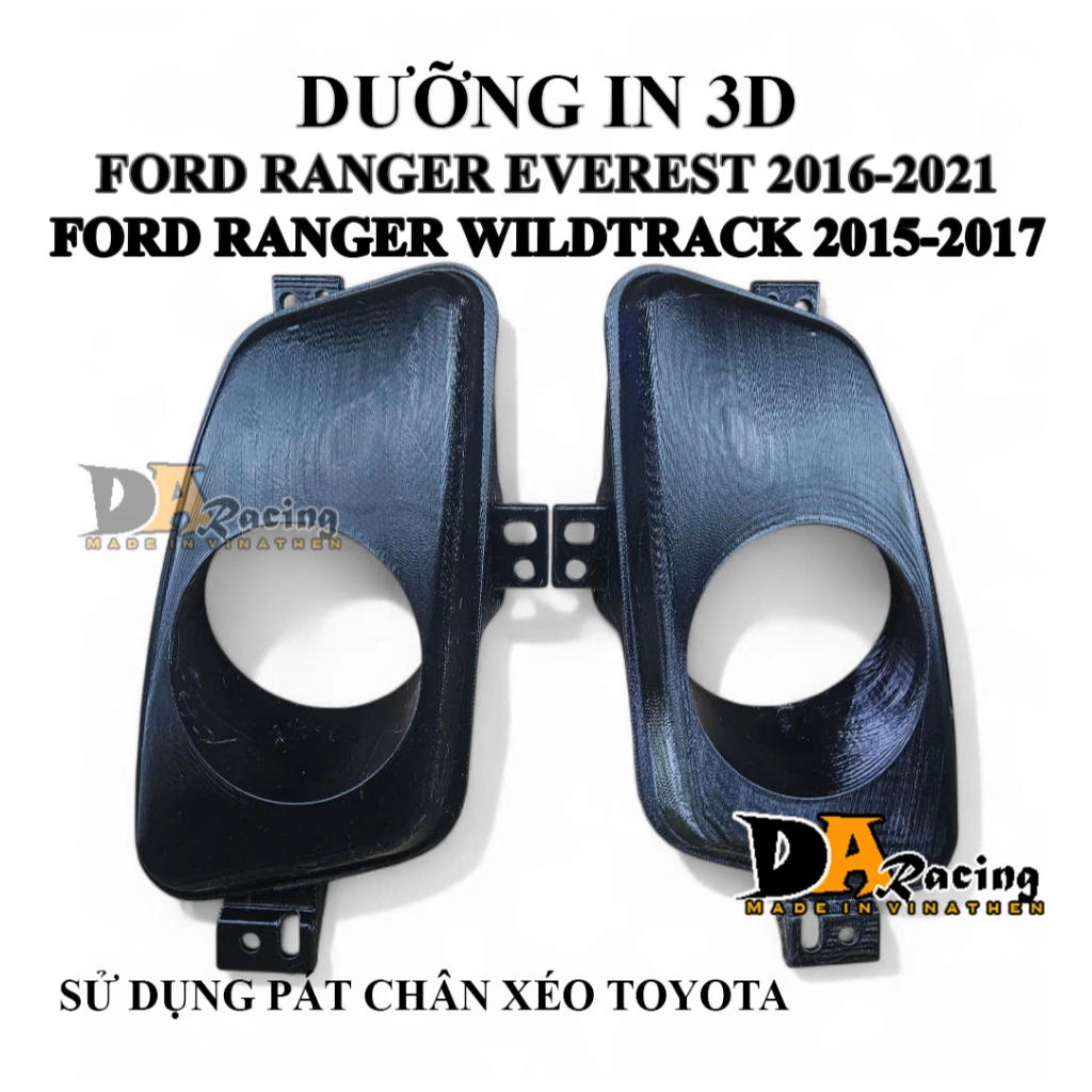Dưỡng bi gầm 3 inch Ford everest 2016-2021, wildtrack 2015-2017, nhựa in cao cấp